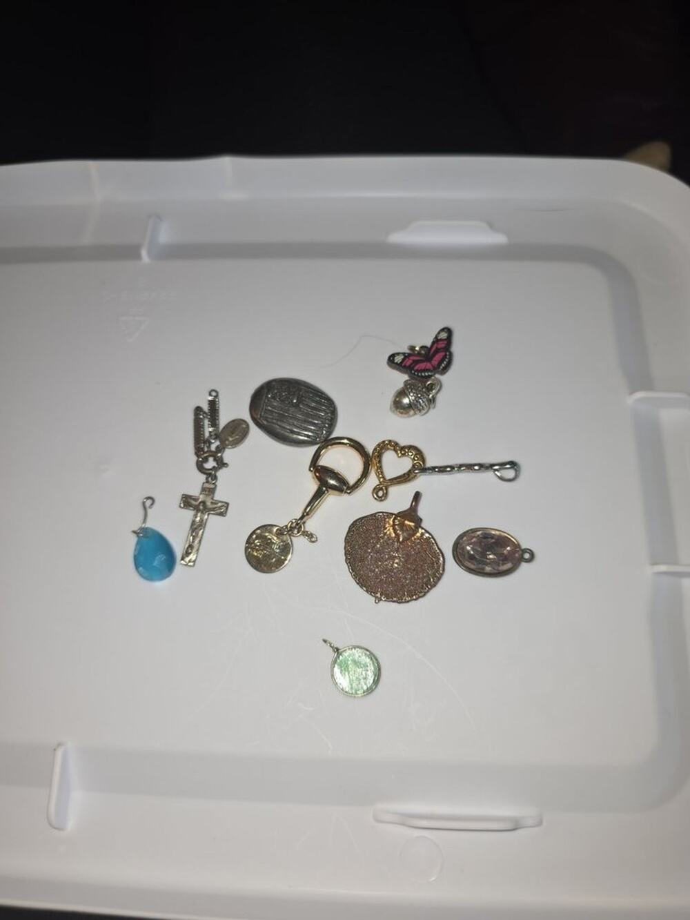 Lot of Assorted Vintage and Modern Charms and Pendants - Mixed Metals and Enamel